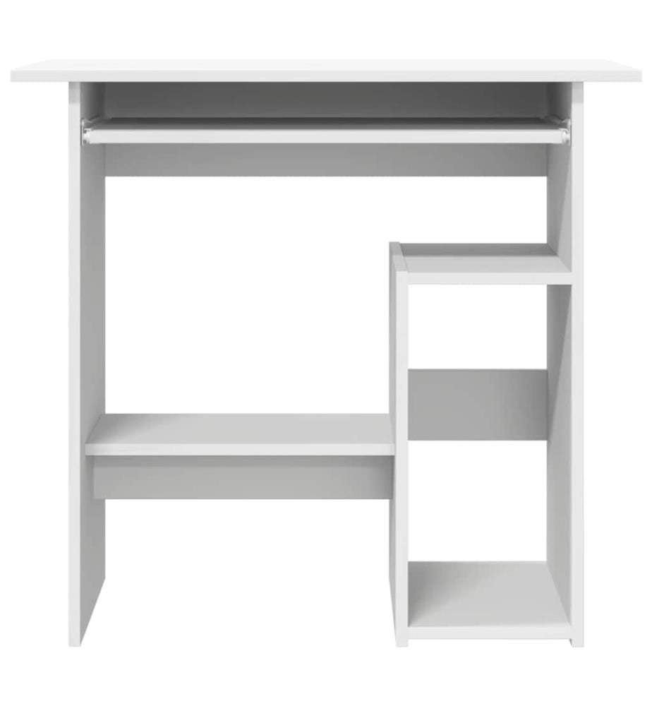 Bureau Blanc 80x45x74 cm Bois d'ingénierie