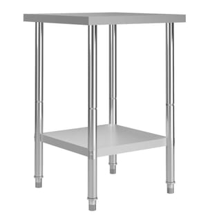 Table de travail de cuisine 60x60x85 cm Acier inoxydable