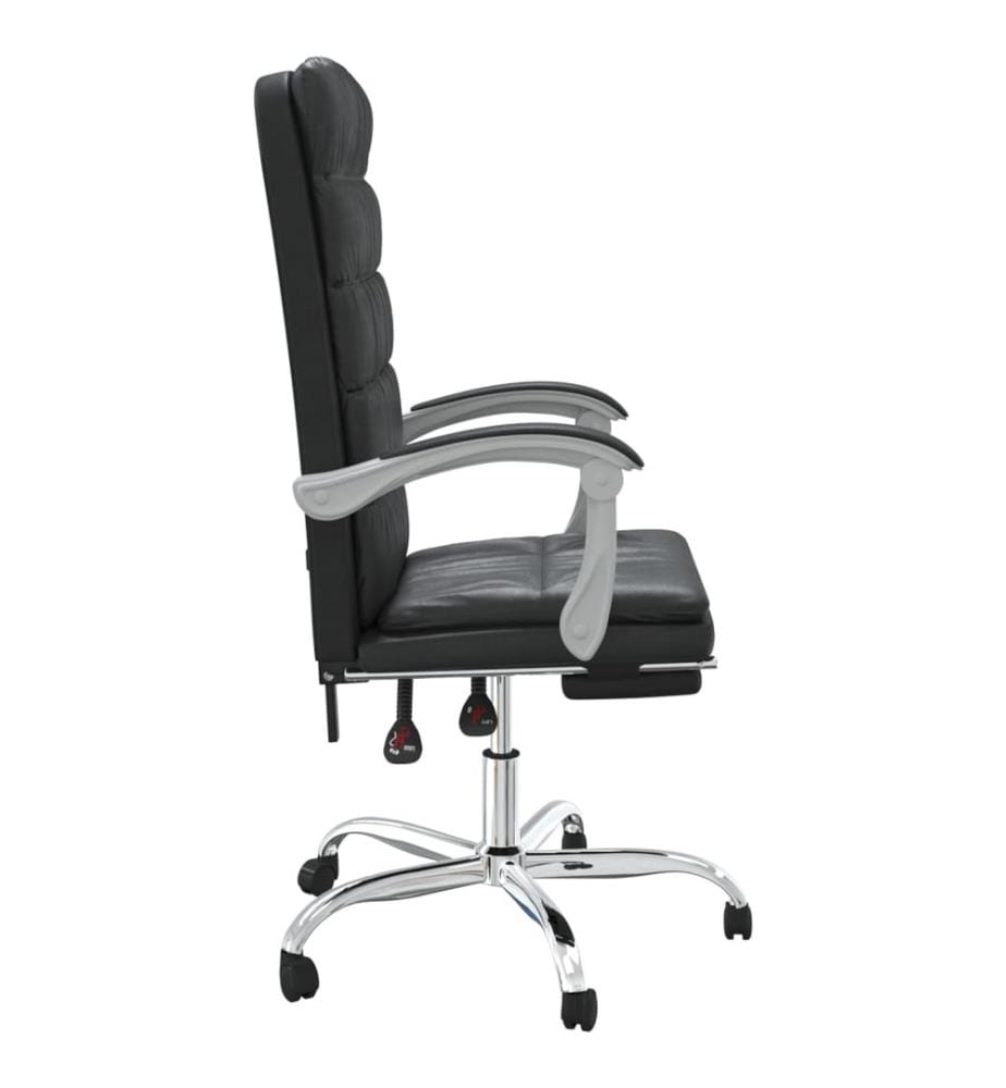 Fauteuil inclinable de bureau Noir Similicuir