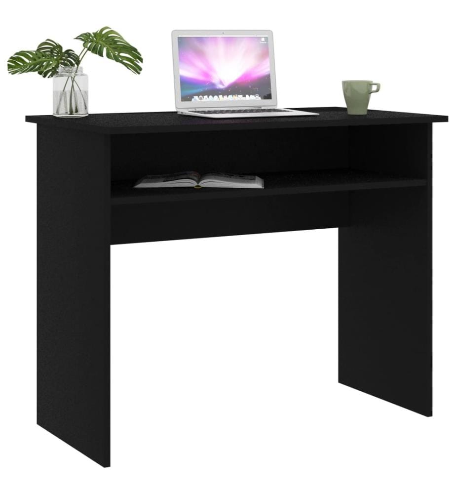 Bureau Noir 90x50x74 cm Bois d'ingénierie
