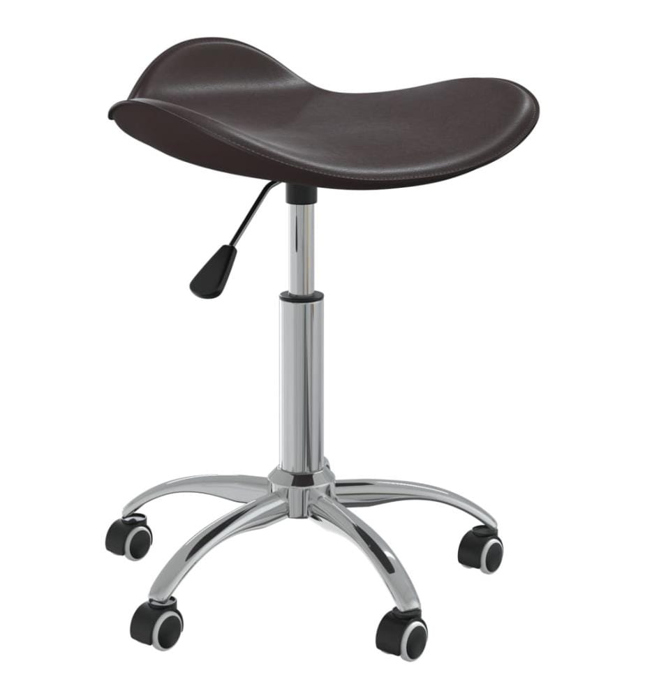Friseur Rollhocker Braun Kunstleder