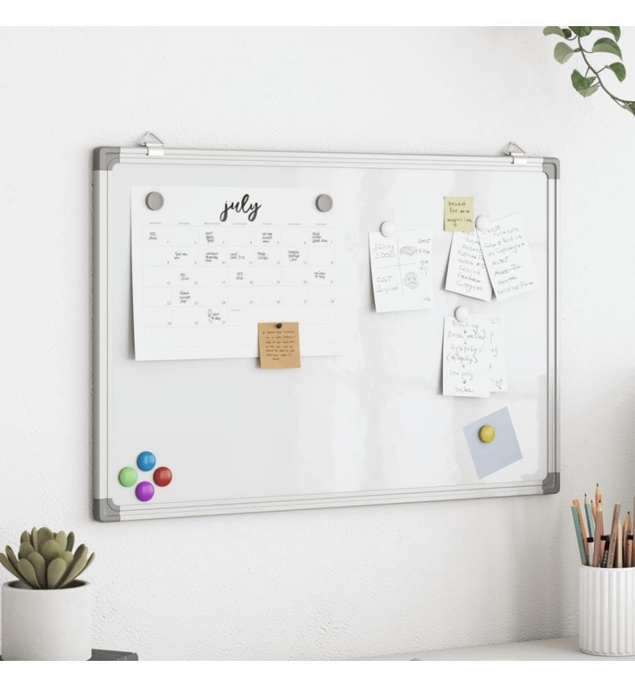 Magnetisches Whiteboard 60x40x1,7 cm Aluminium