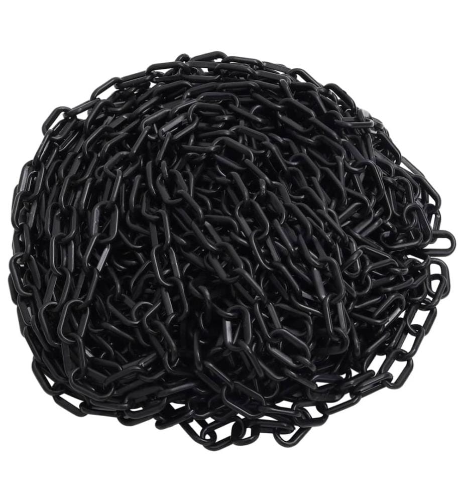 Absperrkette Schwarz 30 m Ø4 mm Kunststoff
