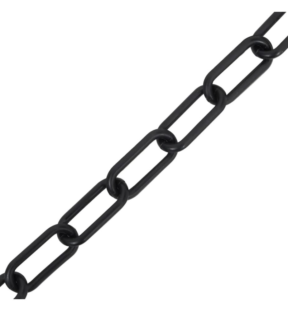 Absperrkette Schwarz 30 m Ø4 mm Kunststoff