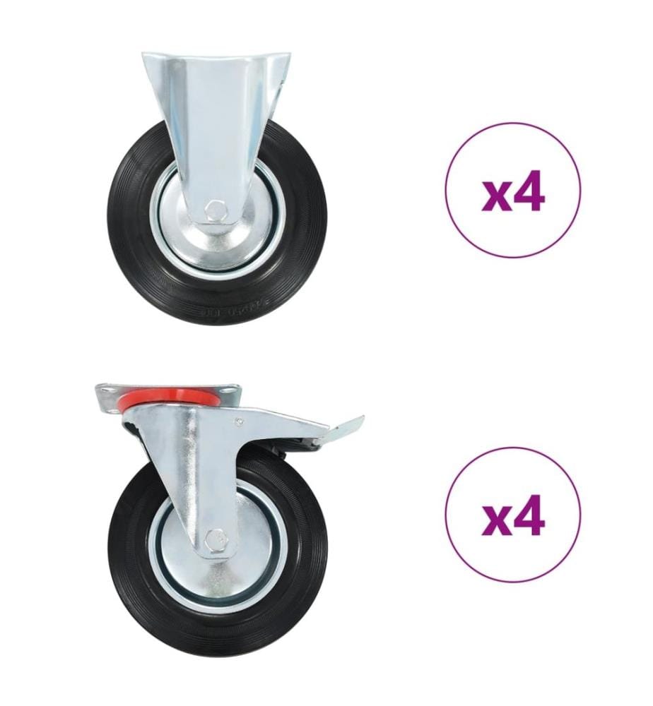 8 Stk. Rollen 200 mm