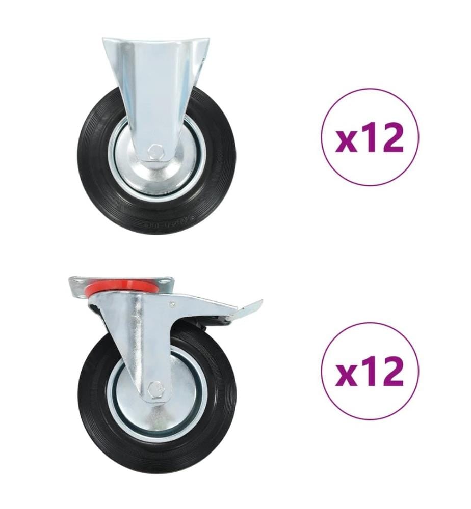 24 Stk. Rollen 200 mm