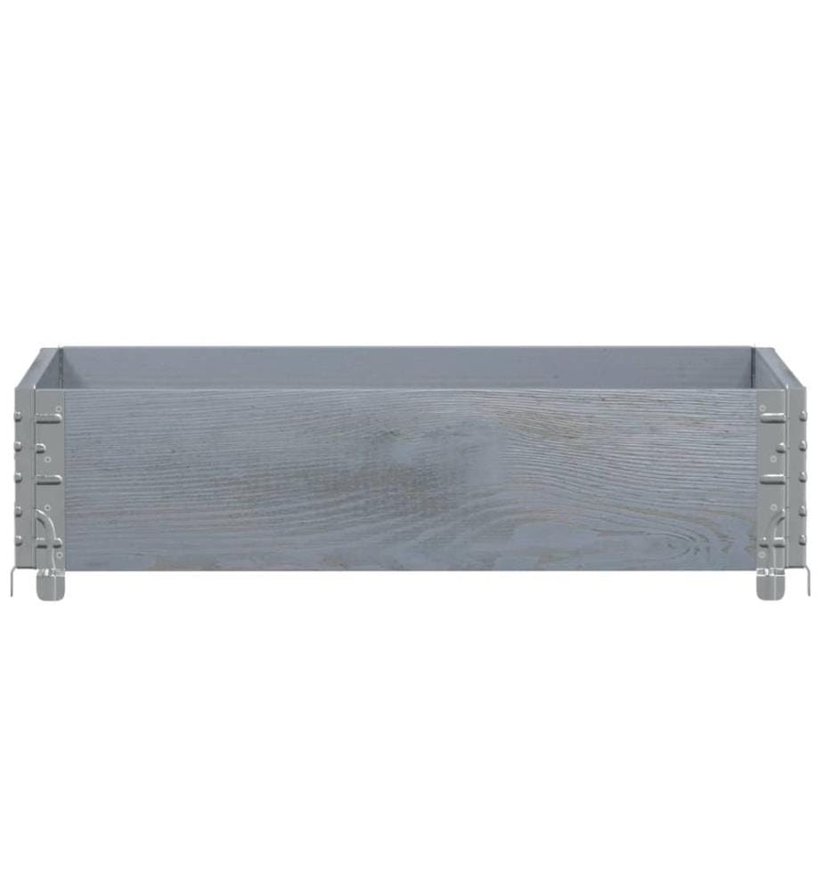 Collier de palette gris 80x60 cm bois de pin solide