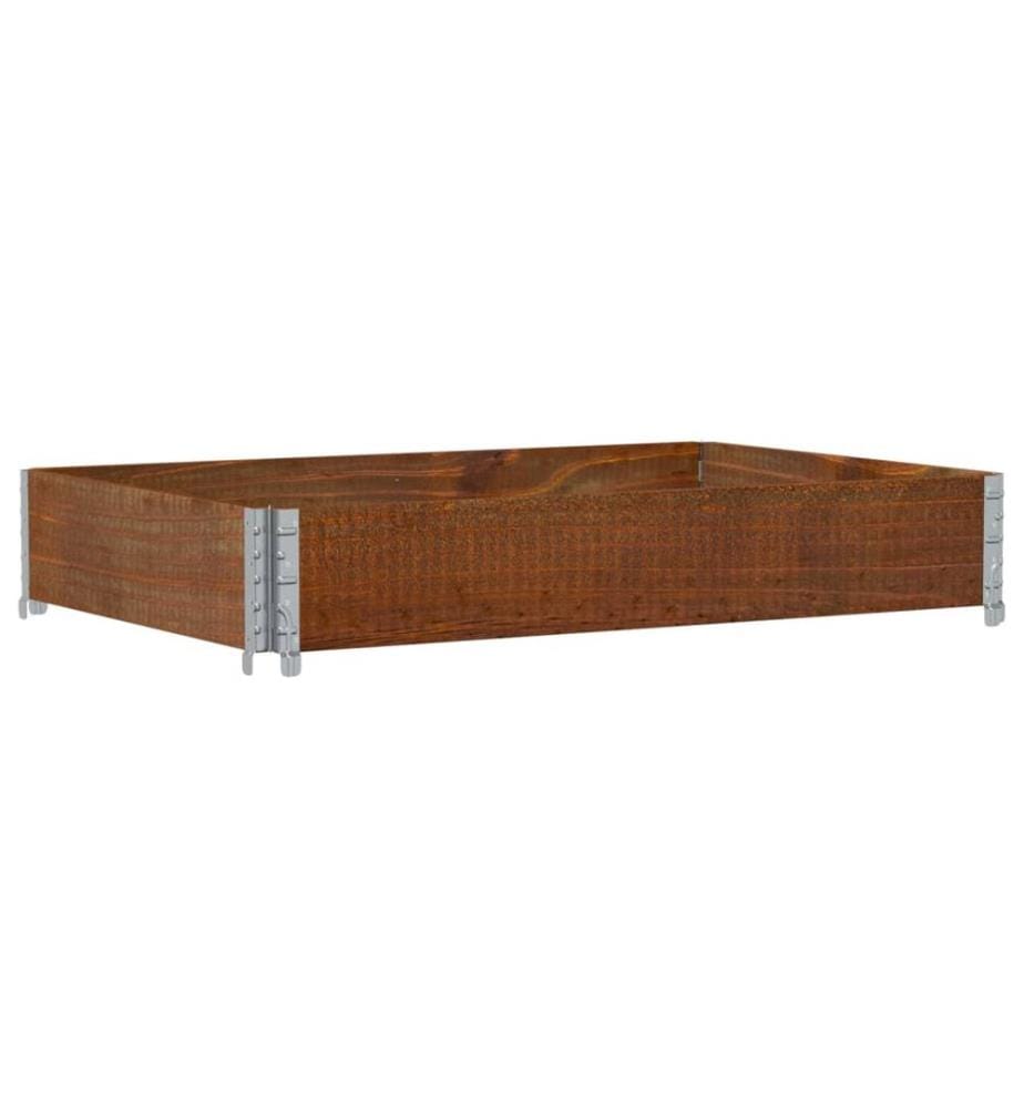 Collier de palette marron 120x80 cm bois de pin solide