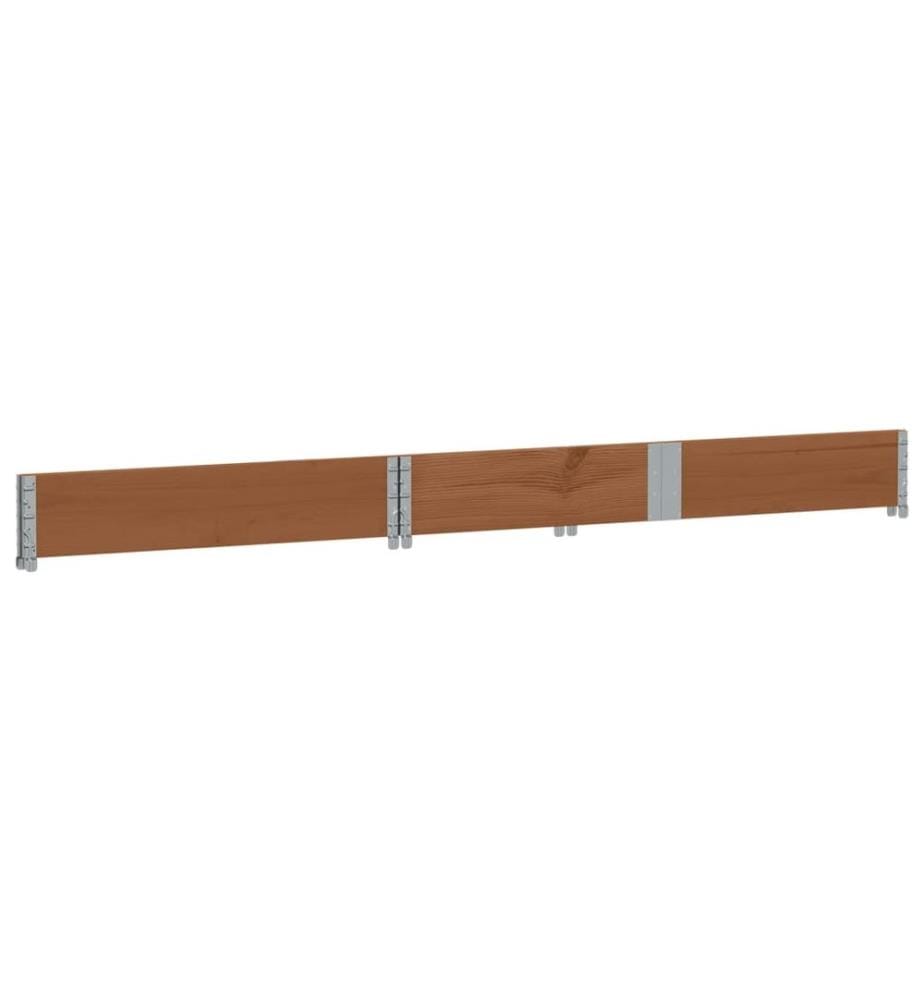 Collier de palette marron 150x50 cm bois de pin solide