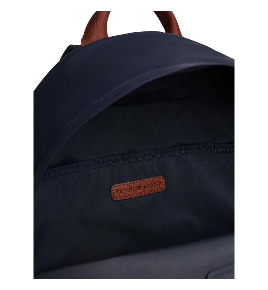 Zaino arrotondato con placca monogramma TH - Navy