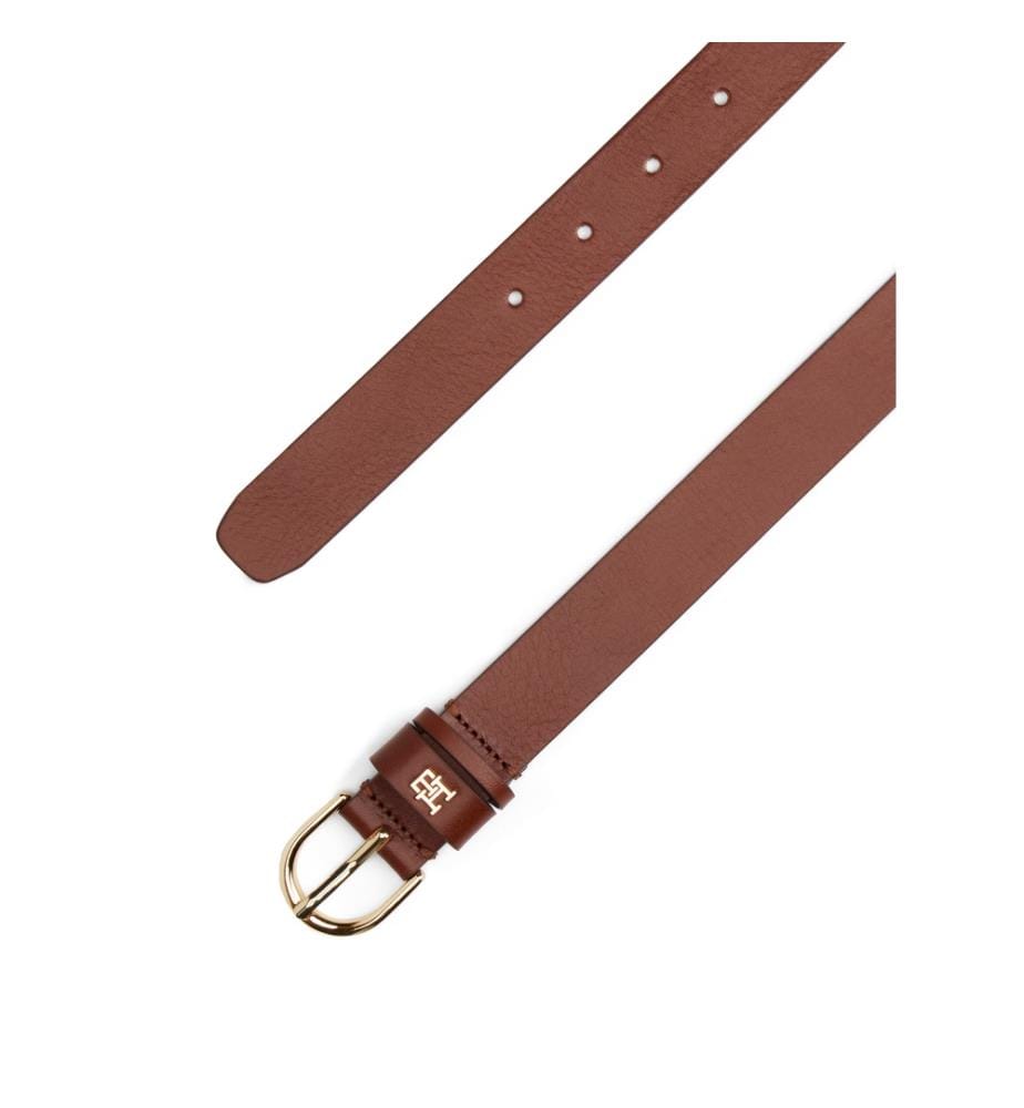 Ceinture en cuir TH Monogram - Marron