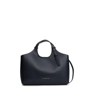 Borsa a mano Logo Satchel - Blu navy