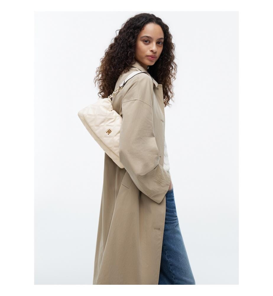 Feminine Schultertasche - Beige