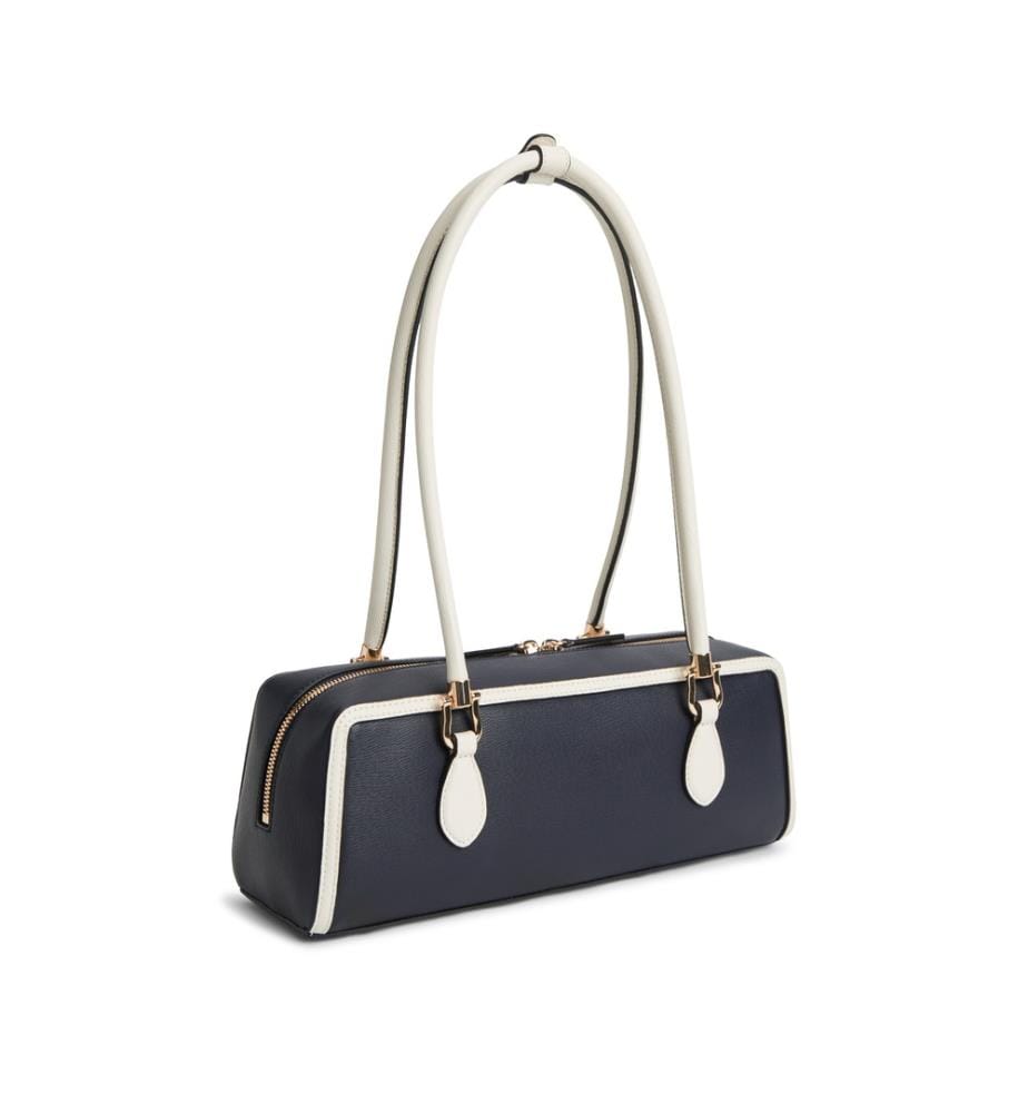 Color Block Schultertasche - Space Blue
