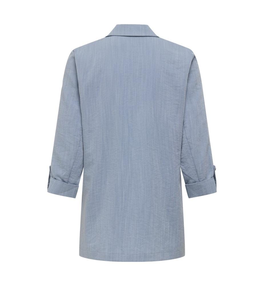 Giacca con maniche a 3/4 - Blu denim