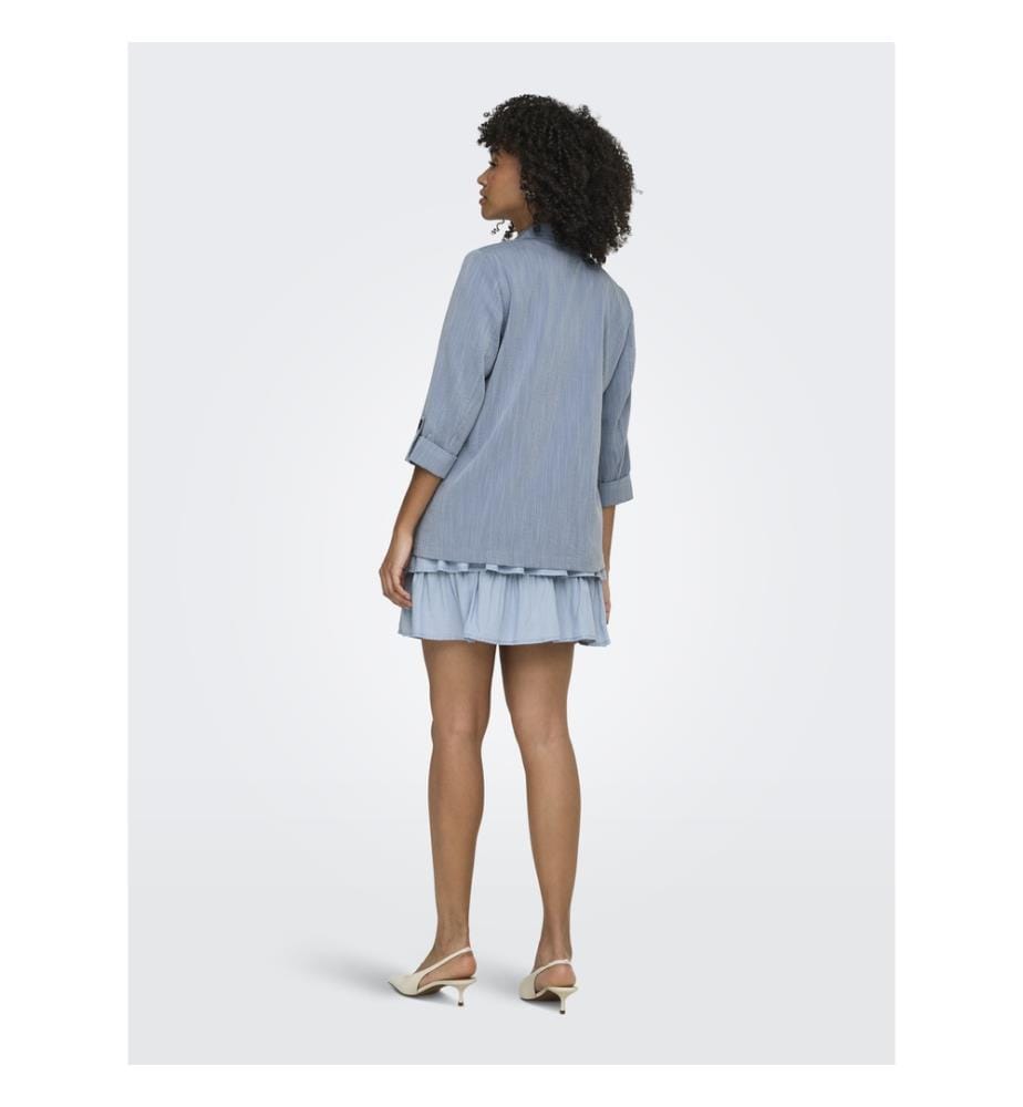 Giacca con maniche a 3/4 - Blu denim