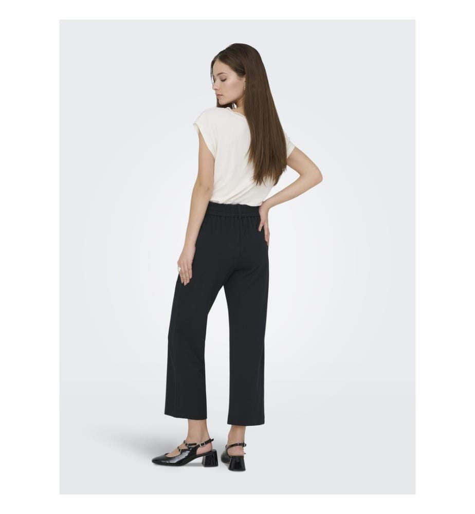 Hose mit hoher Taille – Schwarz