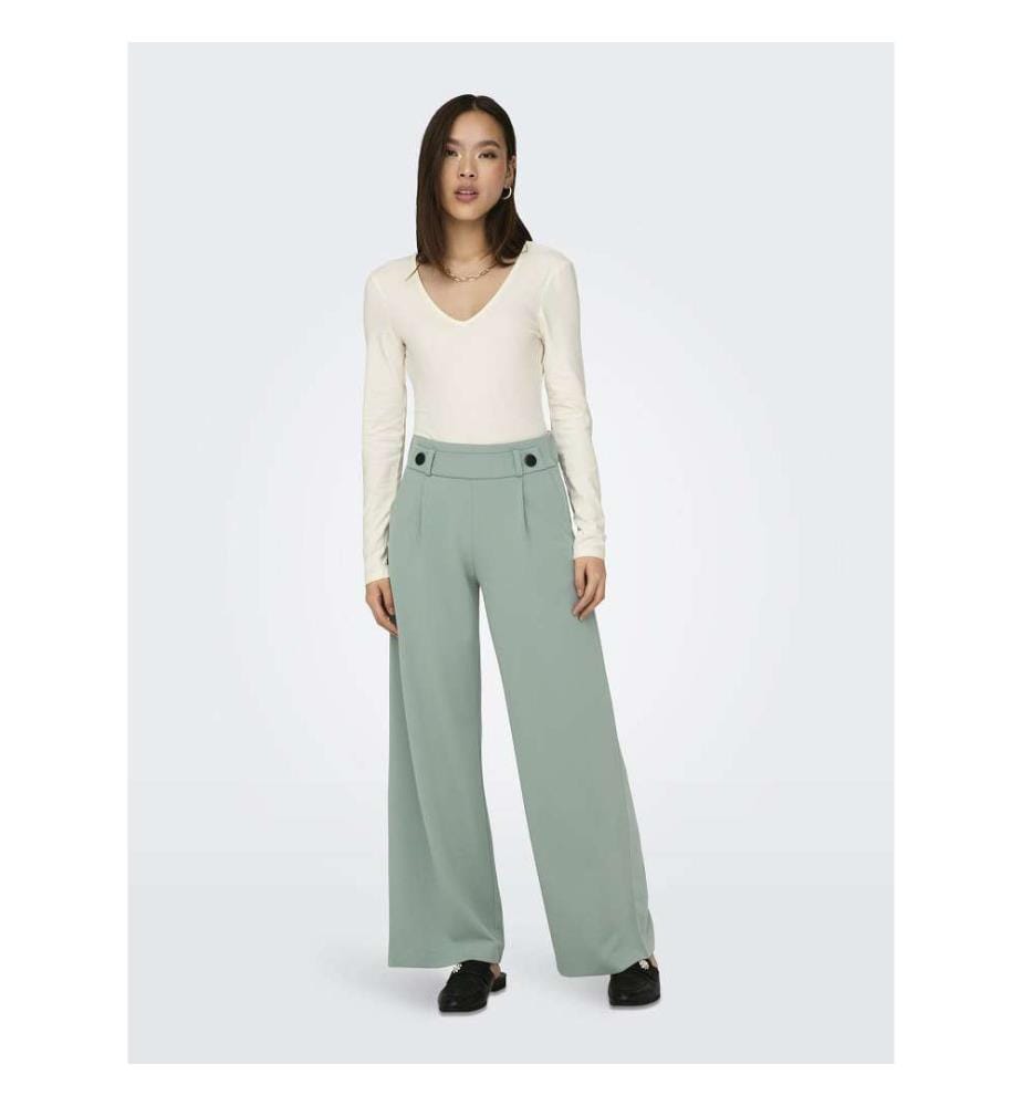 Hose mit weitem Bein - Grau