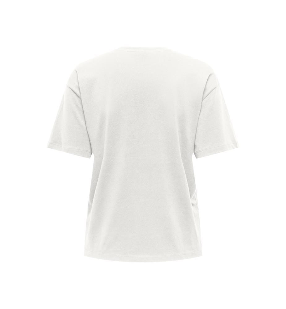 T-Shirt Oversize Strass - Weiss