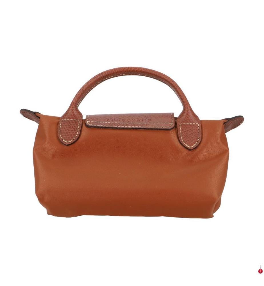 Le Pliage Original cosmetic case with handle - Cognac