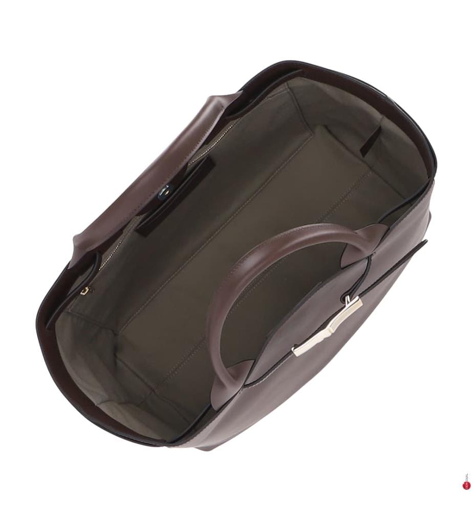 Le Smart L Tote Bag - Dark Brown