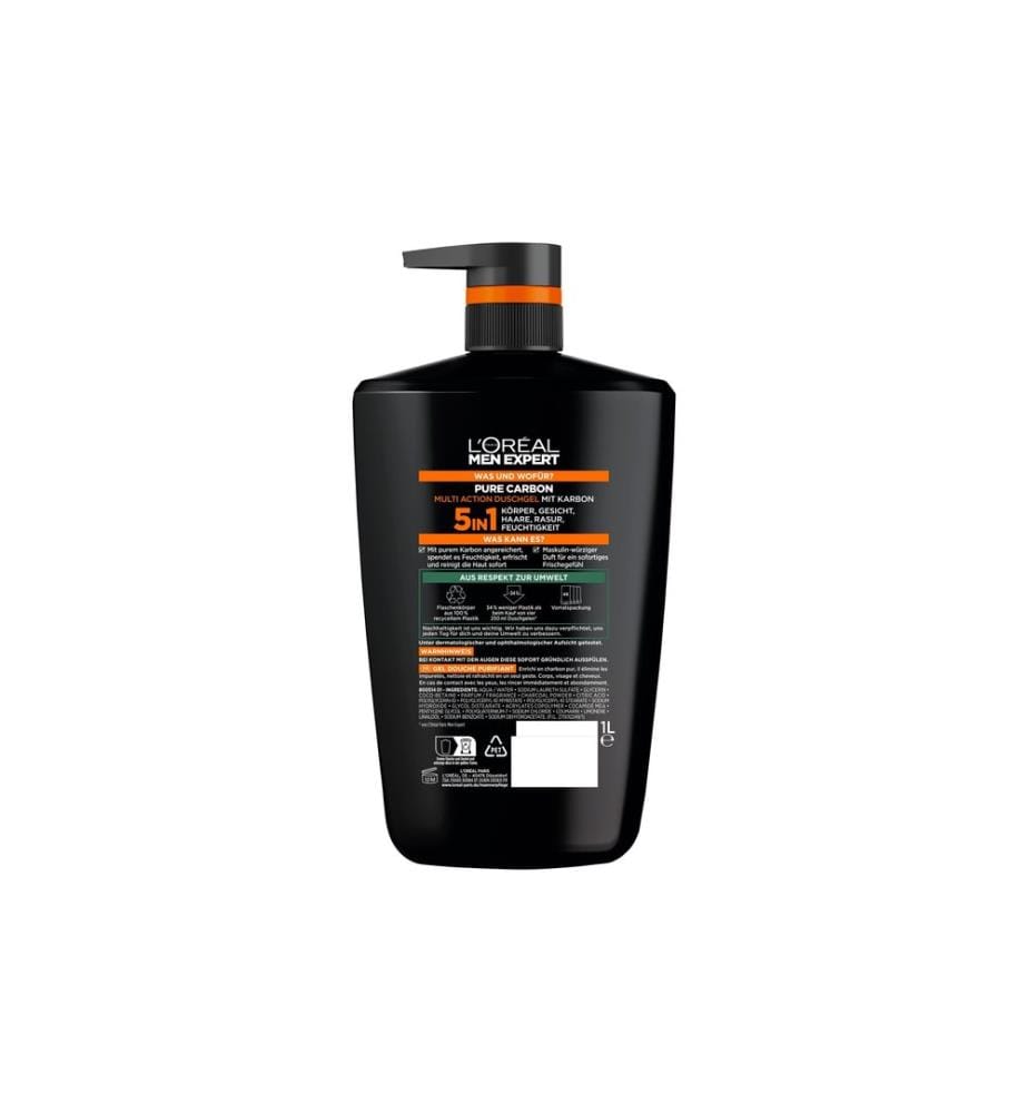 L'Oréal Men Expert - Shampoo Men Expert Carbon 1000 ml