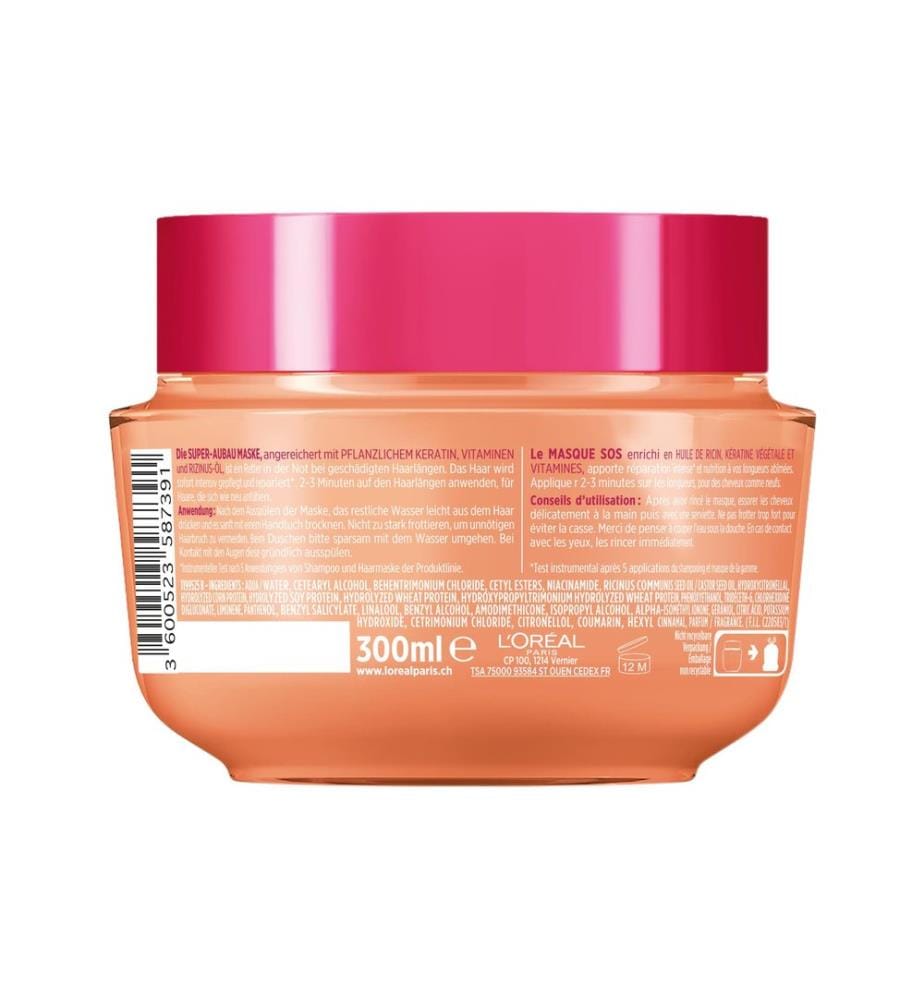 L'Oréal Elsève - Masque capillaire Masque super constructif Dream Long 300 ml