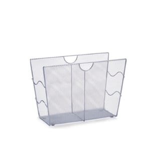 ZELLER - Present Zeitungsständer News Rack 39 x 17.5 x 27 cm, Silber