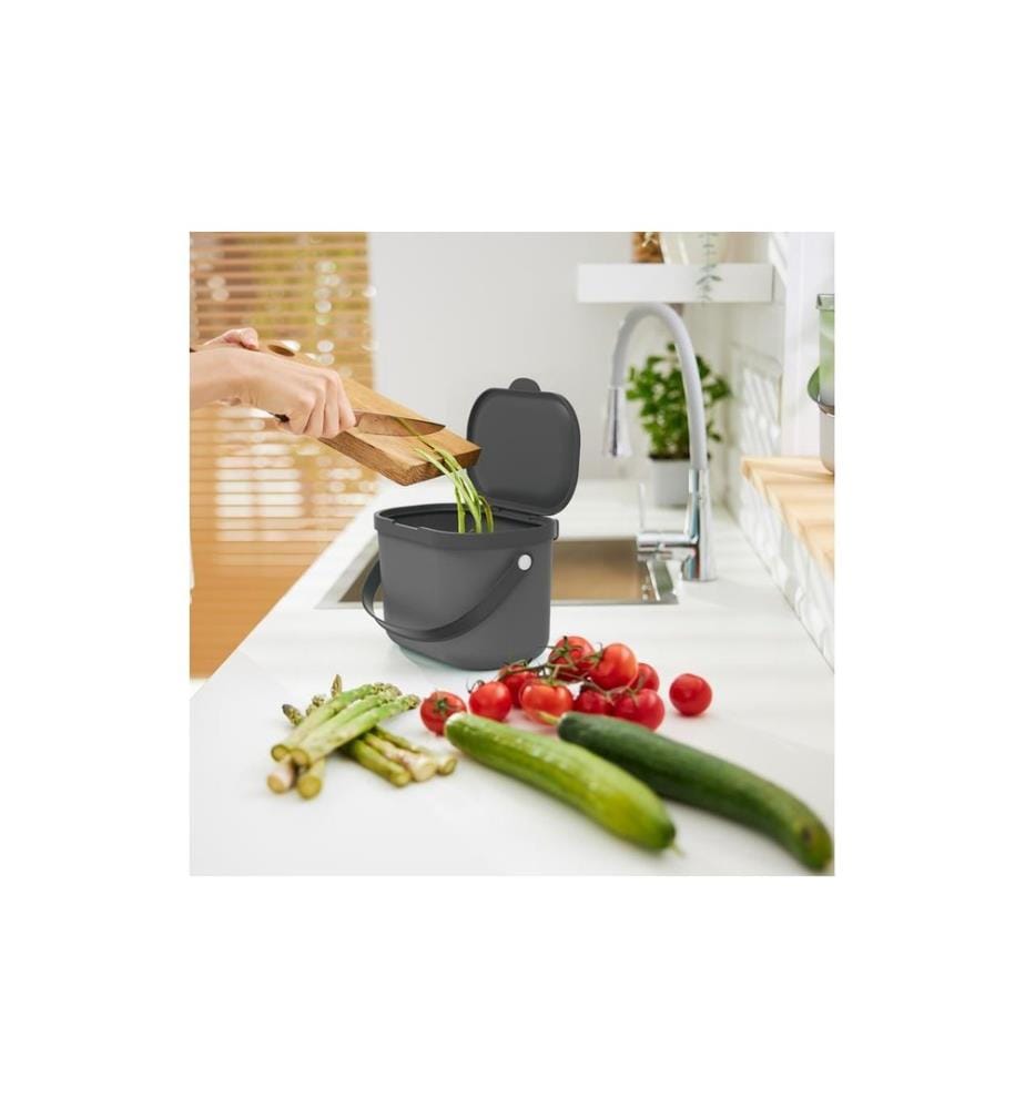 ROTHO - Komposteimer Albula 3.2 l, Anthrazit