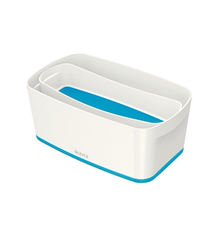 LEITZ - Boîte de rangement MyBox Petit Blanc;  Bleu