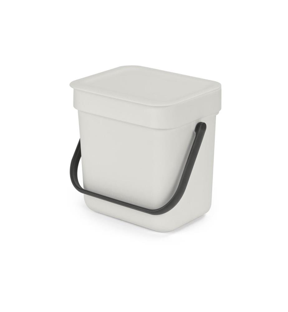 BRABANTIA - Komposteimer Sort & Go 3 l, Hellgrau