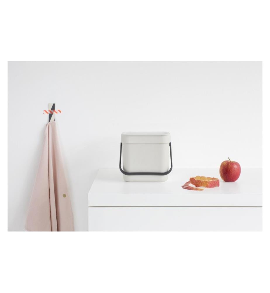 BRABANTIA - Komposteimer Sort & Go 3 l, Hellgrau