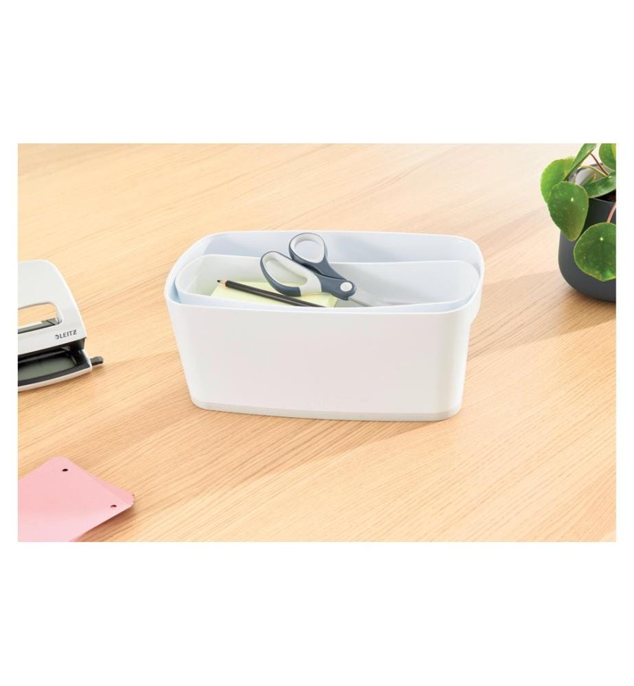 LEITZ - Boîte de rangement MyBox Petit blanc/gris