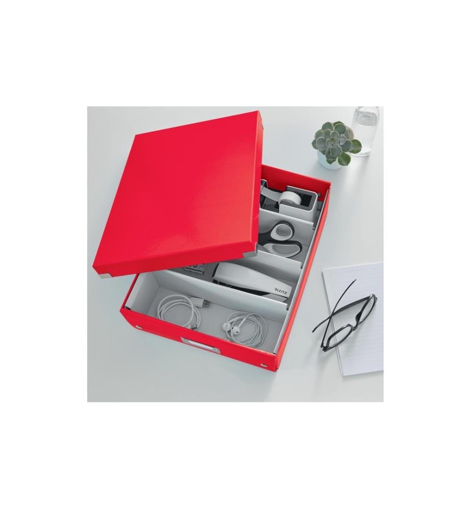 LEITZ - Archivschachtel WOW A7, metallic Rot