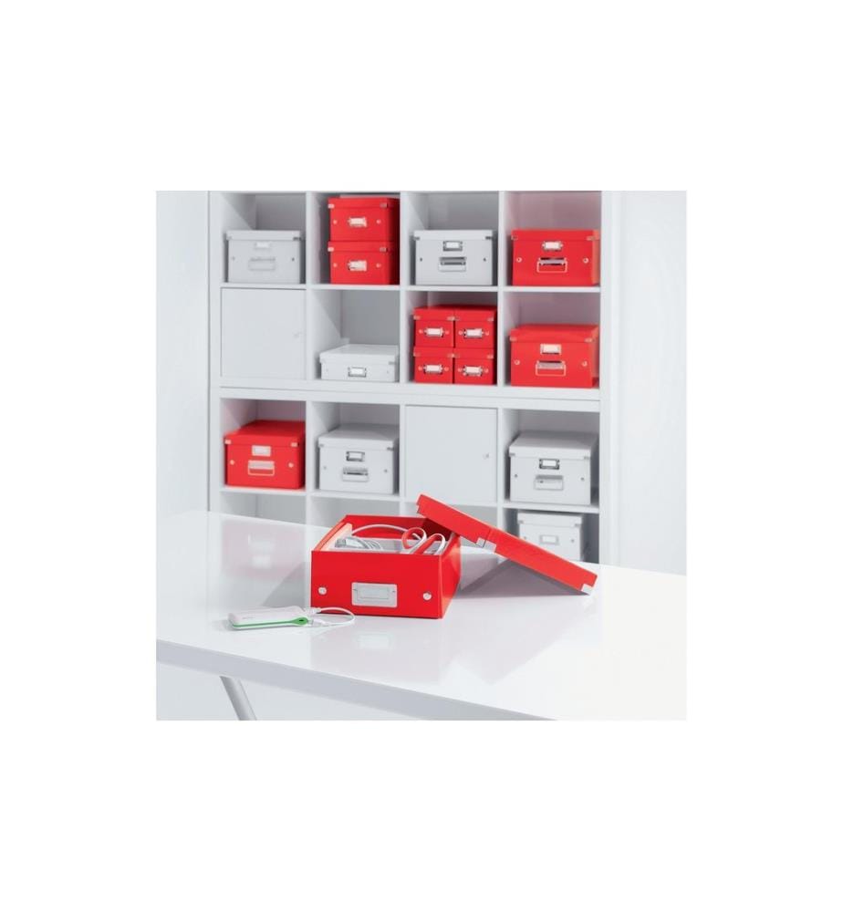 LEITZ - Archivschachtel WOW A7, metallic Rot