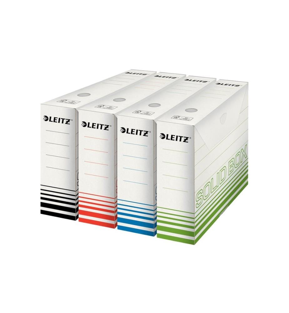 LEITZ - Boîte d'archivage Solid, 80 mm 10 pièces, noir