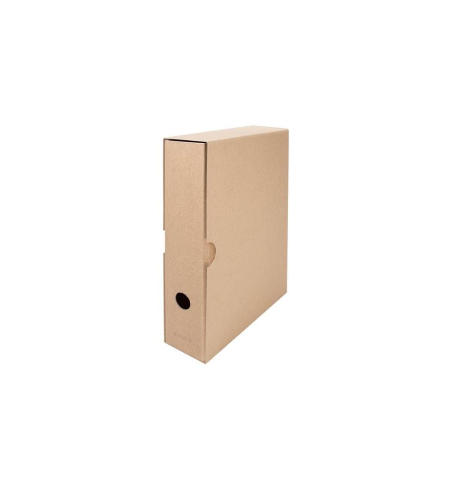 BIELLA - Boîte d'archivage A4, brun clair