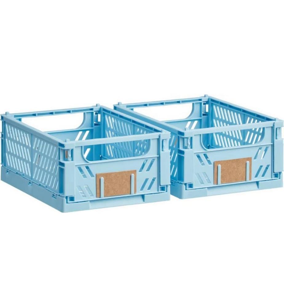 Schou - Klappbox 33 x 24.5 x 15 cm - Hellblau