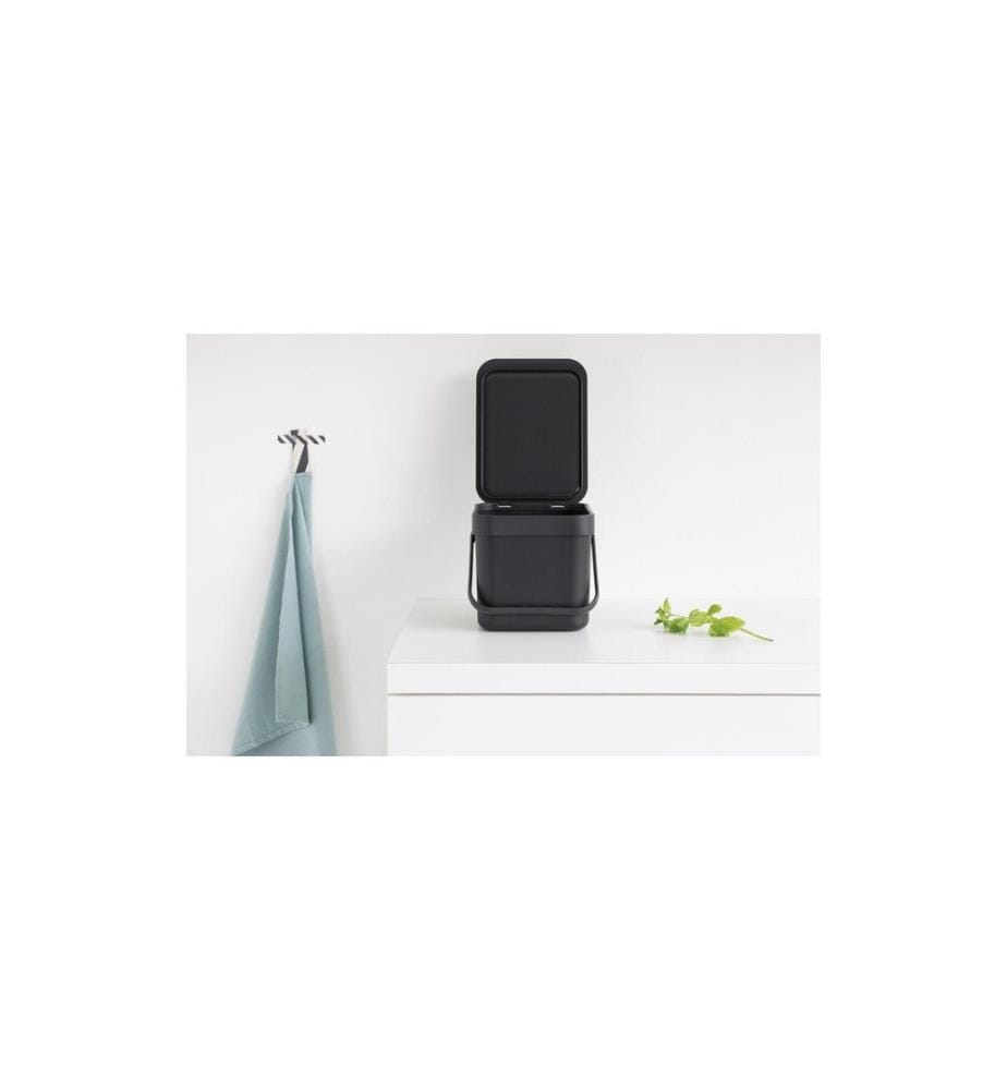 BRABANTIA - Komposteimer Sort & Go 6 l, Grau