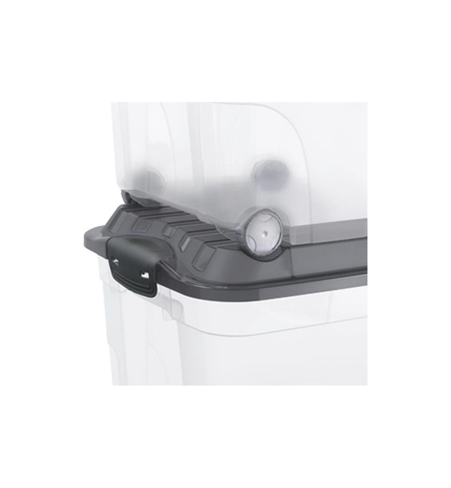 ROTHO - Boîte de rangement Roller 6 Anthracite 57 l