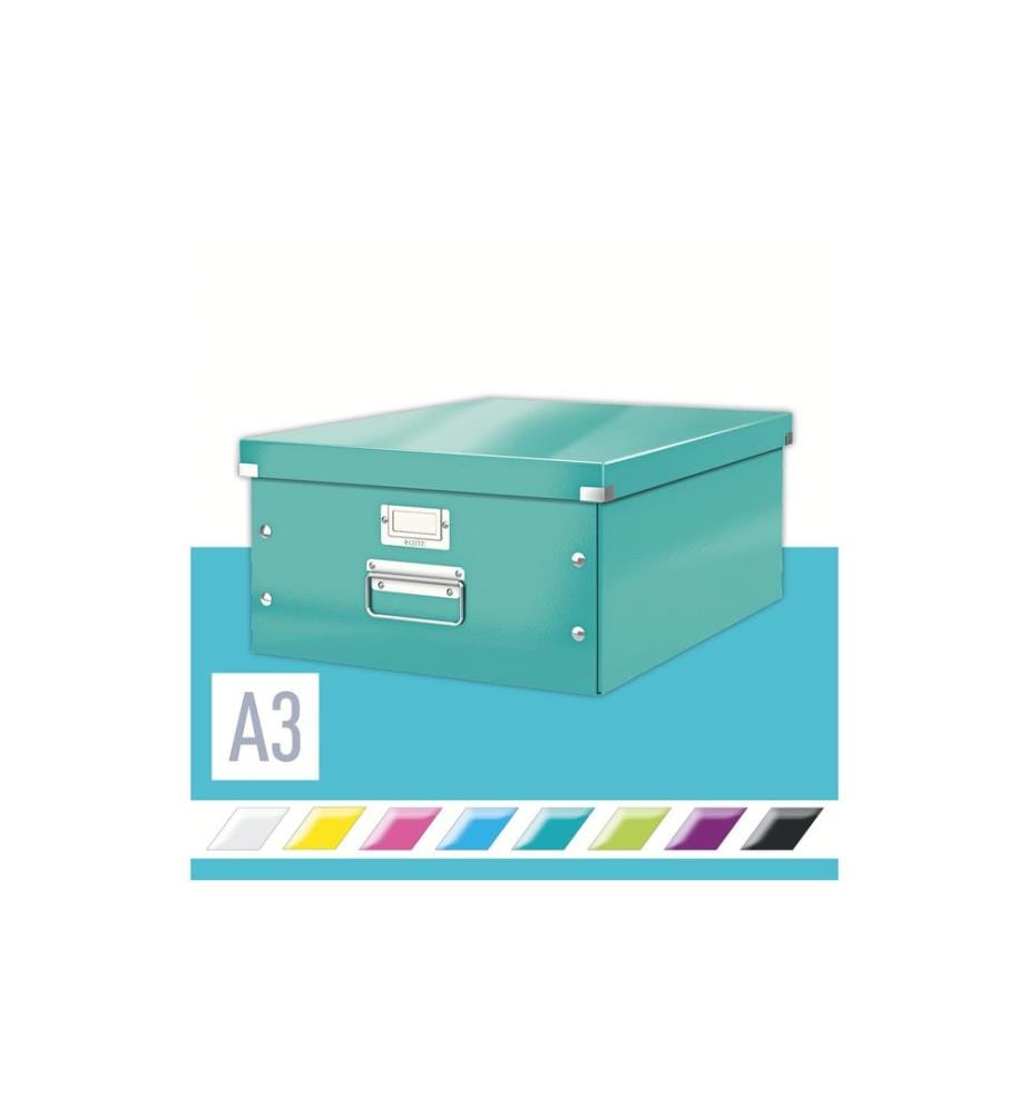 LEITZ - Boîte de rangement Click & Store A3 Turquoise