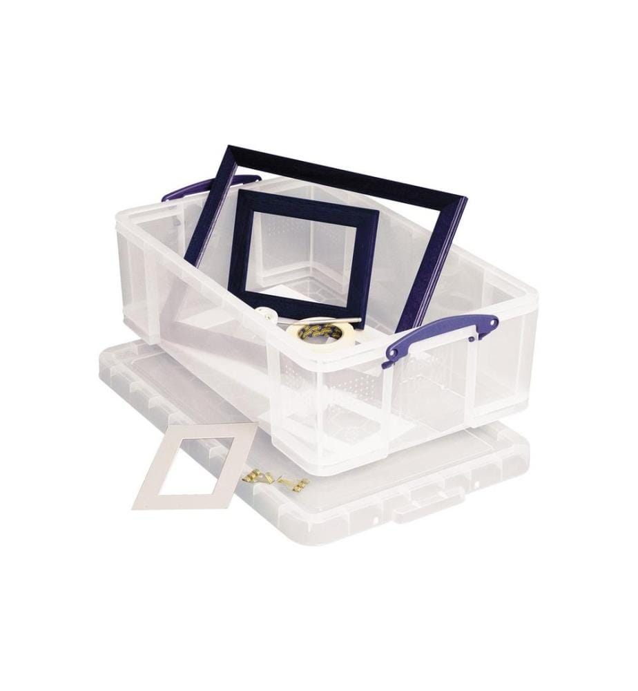 REALLY USEFUL BOX - Aufbewahrungsbox Transparent, 50 l