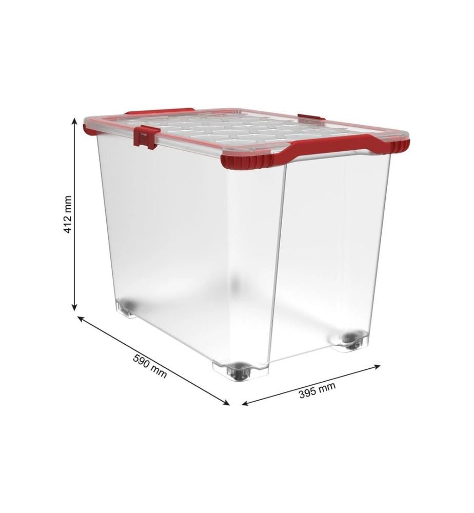 ROTHO - Boîte de rangement EVO TOTAL Transparent, 2 pcs.