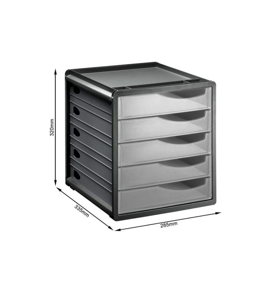 ROTHO - Boîte à tiroirs Spacebox 5 Gris