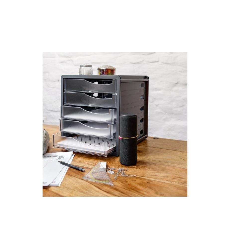 ROTHO - Boîte à tiroirs Spacebox 5 Gris