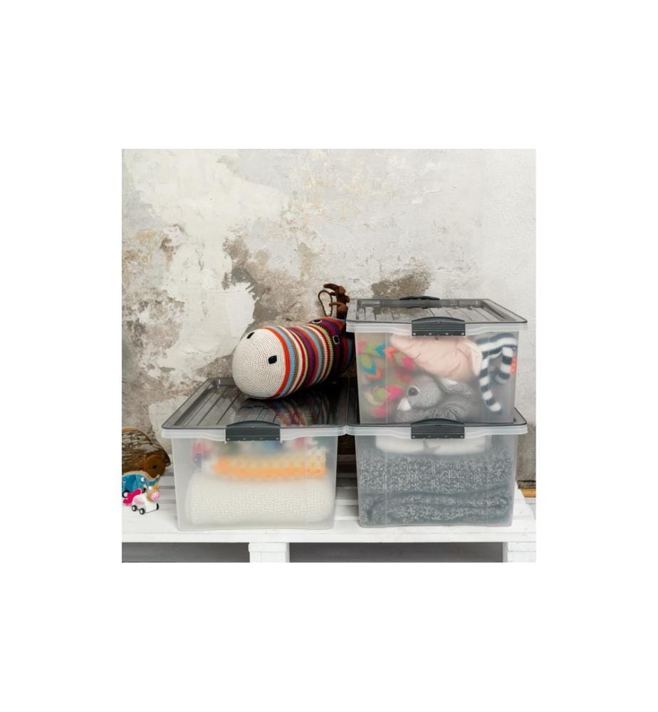 ROTHO - Boîte de rangement COMPACT, Gris, 3 pcs.