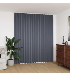 Verdunkelungsvorhang mit Haken Grau 290 x 245 cm