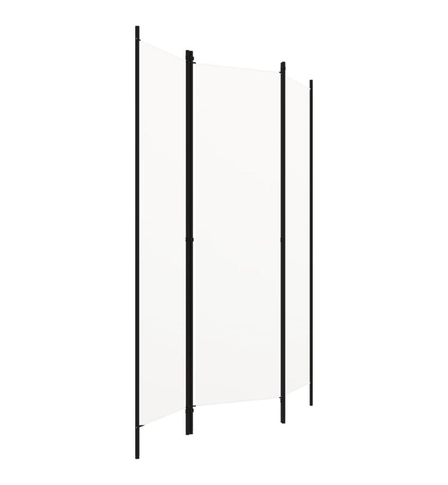 Cloison de séparation 3 panneaux Blanc 150x180 cm