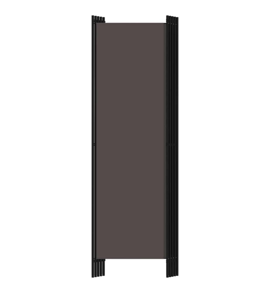 Cloison de séparation 5 panneaux Anthtracite 250x180 cm