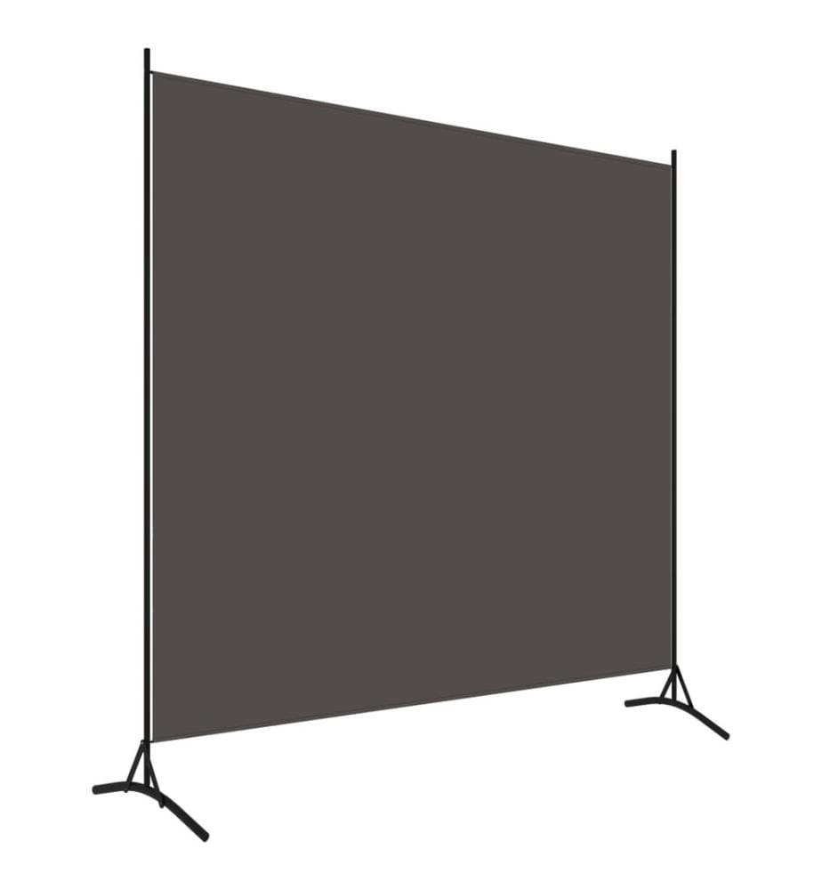Paravent Anthrazit 175x180 cm Stoff